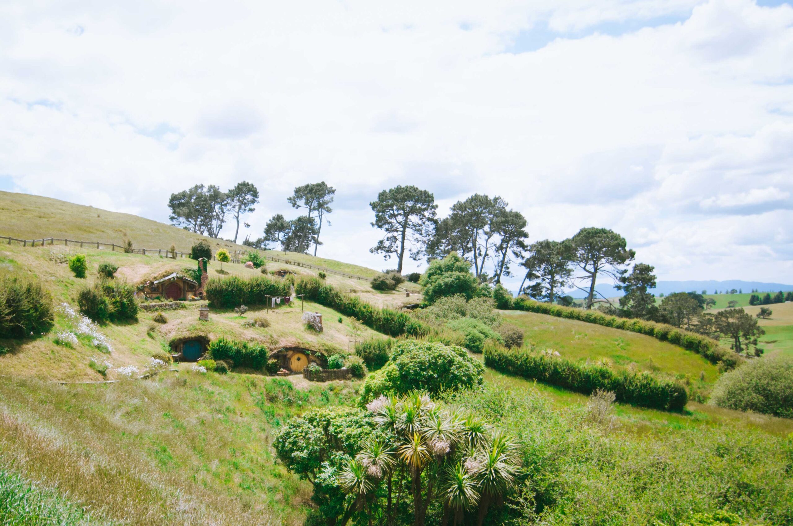 Hobbiton New Zealand Landscape